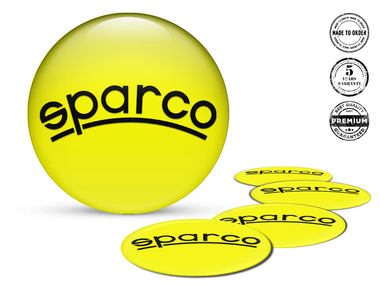 Sparco Pegatinas Silicona Estilo Calcomanías de Aro Autos